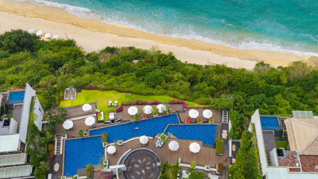 Samabe Main Pool – Aerial View 2